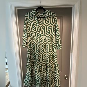 Zara green Karen dress, size small